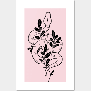 Leafy snake - variant Posters and Art